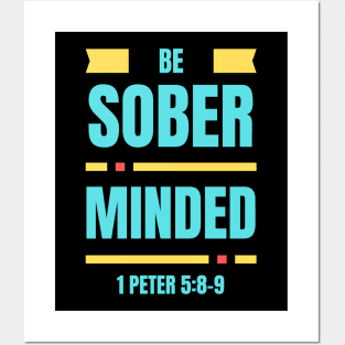 Be Sober Minded | Christian Typography Posters and Art